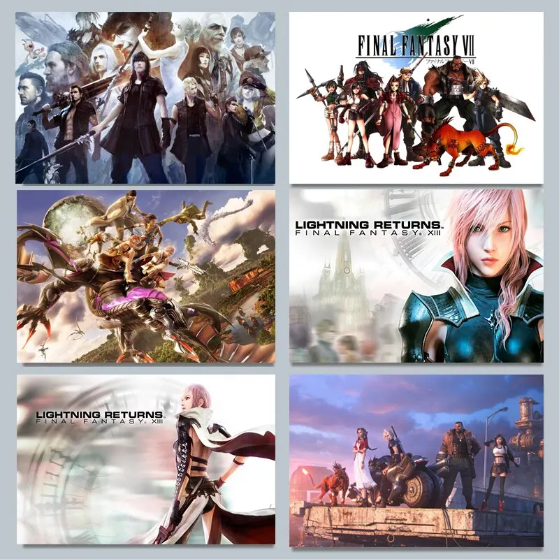 Gaming Console Cloud - Plakat na płótnie Final Fantasy VII