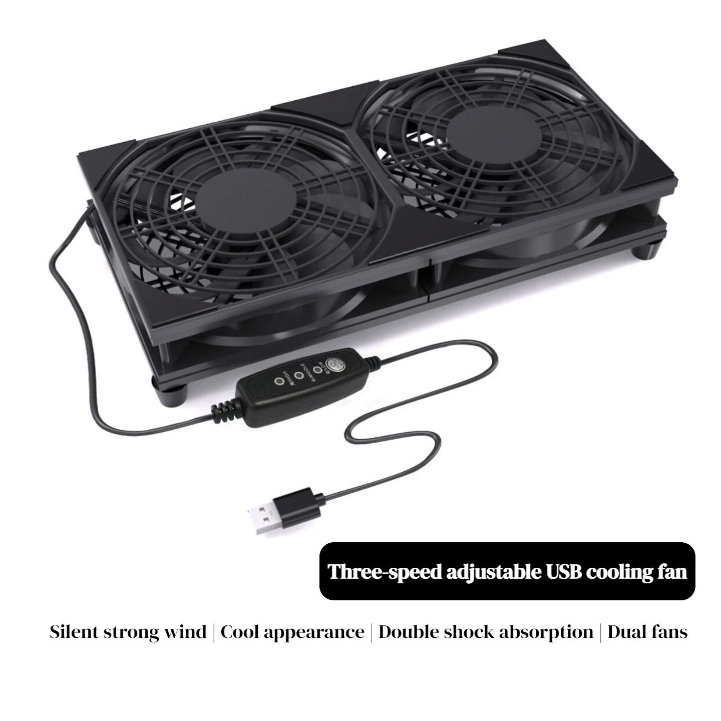 Gaming Console For Pc - Podwójny wentylator chłodzący USB z 3-stopniową