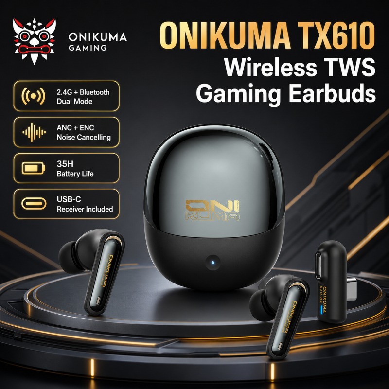 Gaming Console For Your Phone - Bezprzewodowe słuchawki gamingowe ONIKUMA TX610, tryb