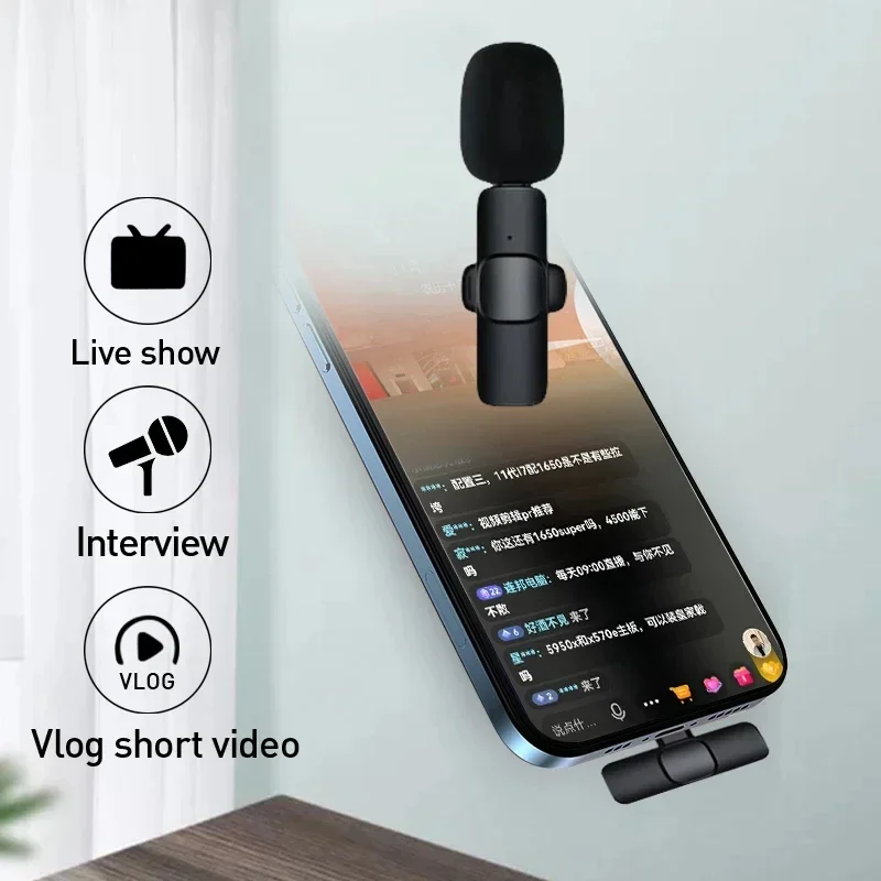 Gaming Console For Your Phone - Bezprzewodowy mikrofon krawatowy 2.4G Mini Mic