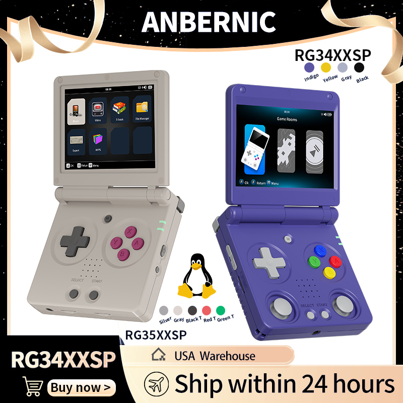 Anbernic RG34XXSP RG35XXSP Kon – Gaming Console All In One recenzja i cena