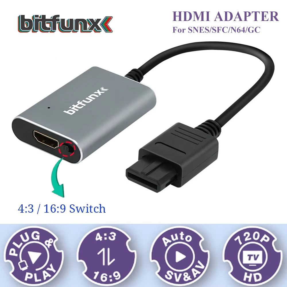 Bitfunx 720P Adapter S-Video / – Gaming Console All In One recenzja i cena