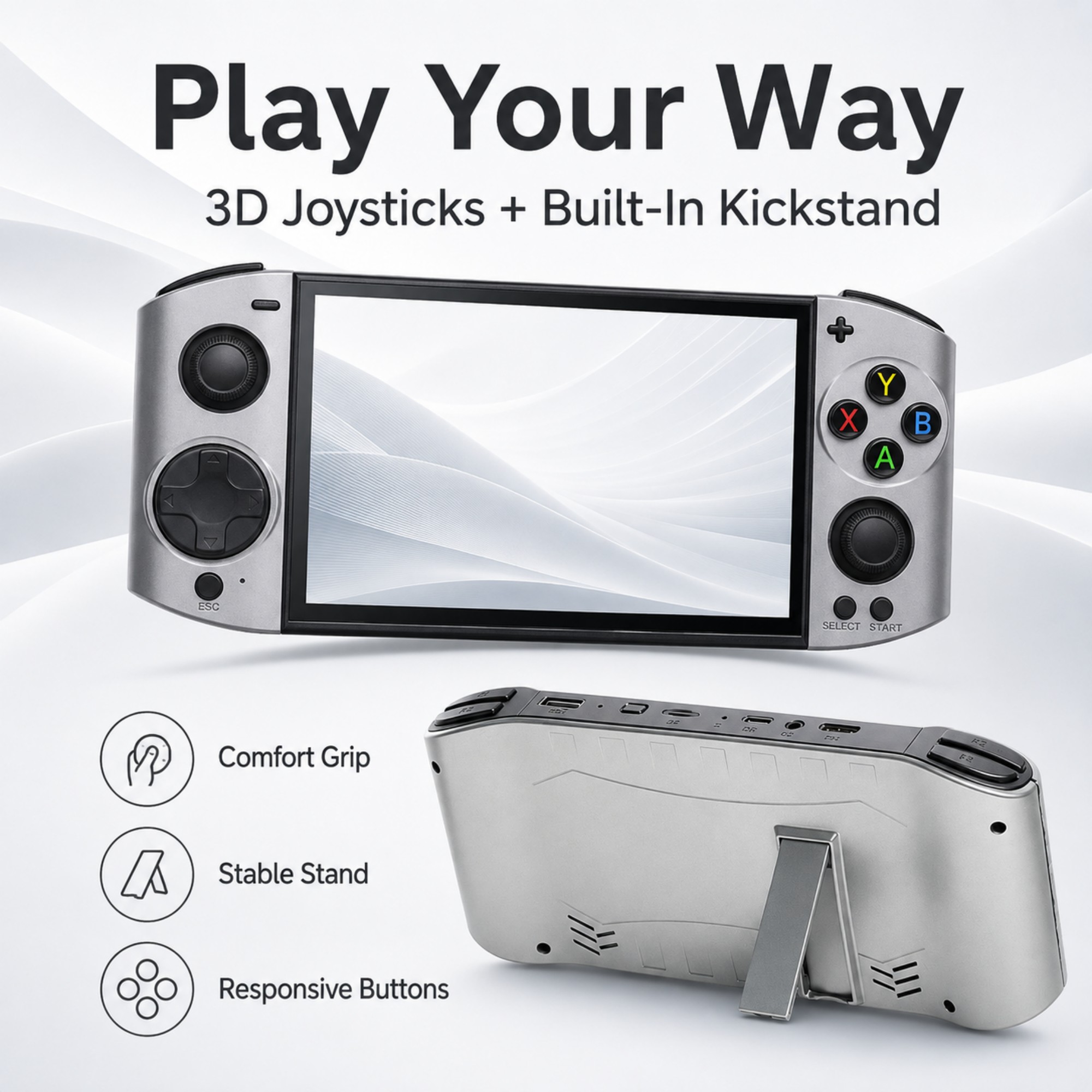 09 Ultra 5.1-calowa przenośna  – Gaming Console Types recenzja i cena