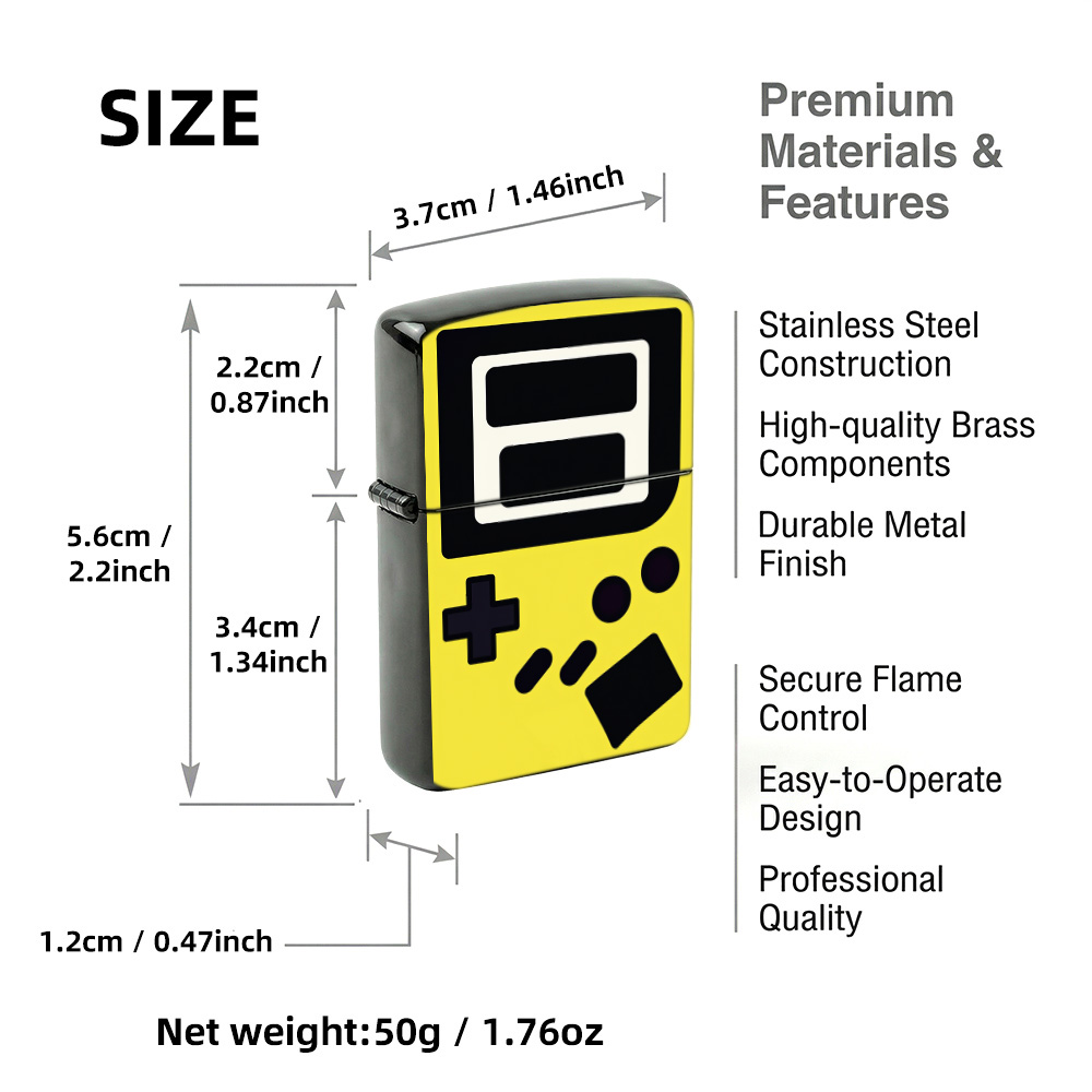 Zapalniczki w stylu retro gami – Retro.Gaming Console Yellow recenzja i cena