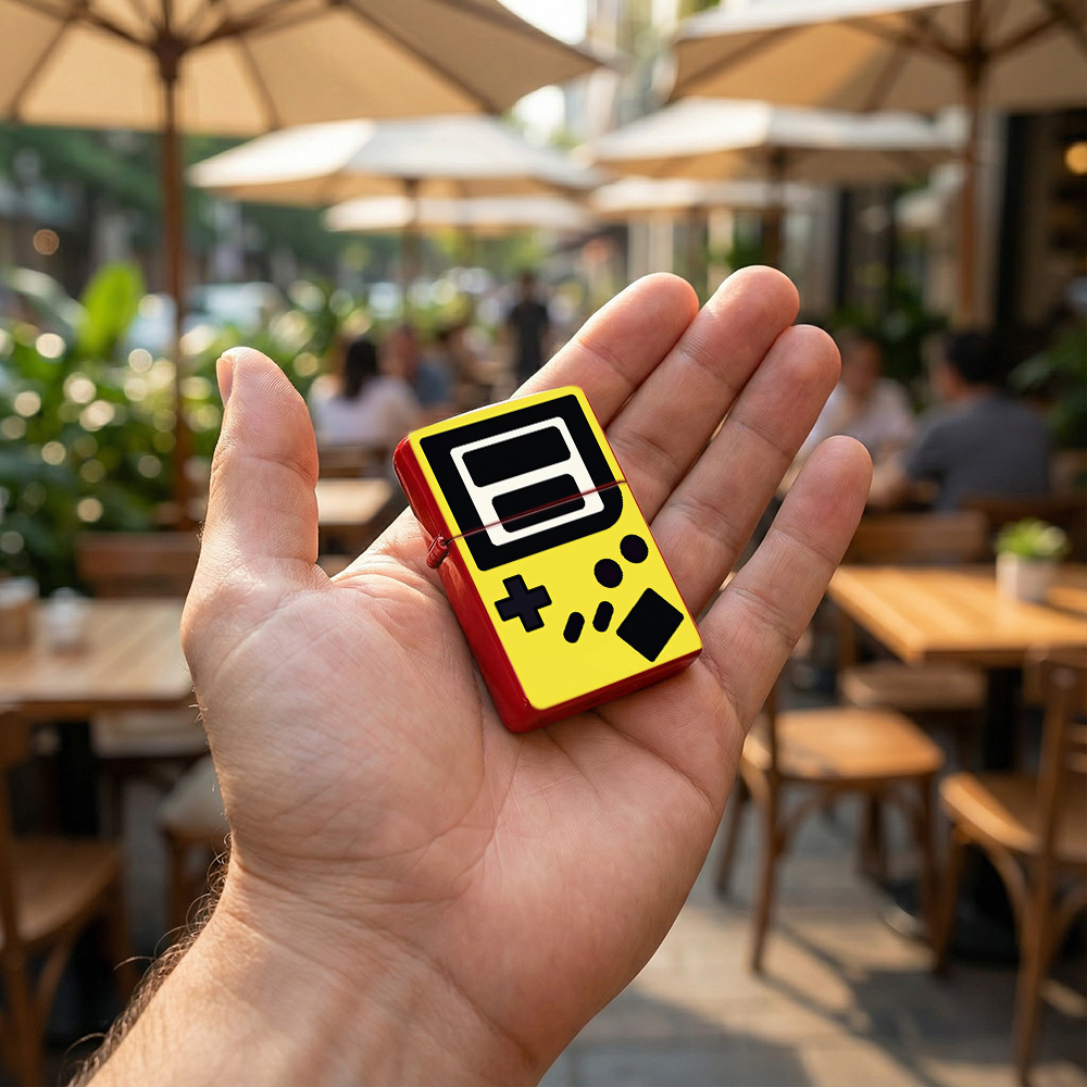 Zapalniczki w stylu retro gami – Retro.Gaming Console Yellow recenzja i cena
