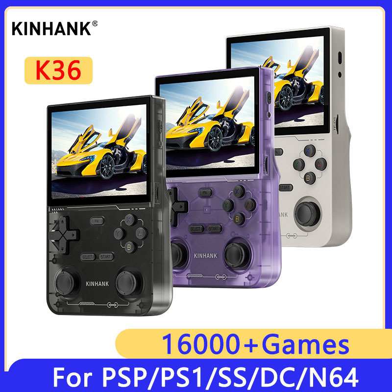 KINHANK K36 Retro przenośna ko – Gaming Console Emulator recenzja i cena